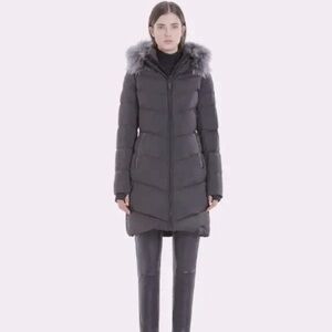 Rudsak MYA WOMEN'S DOWN FEATHER PUFFER JACKET WITH REMOVABLE FUR MEDIUM